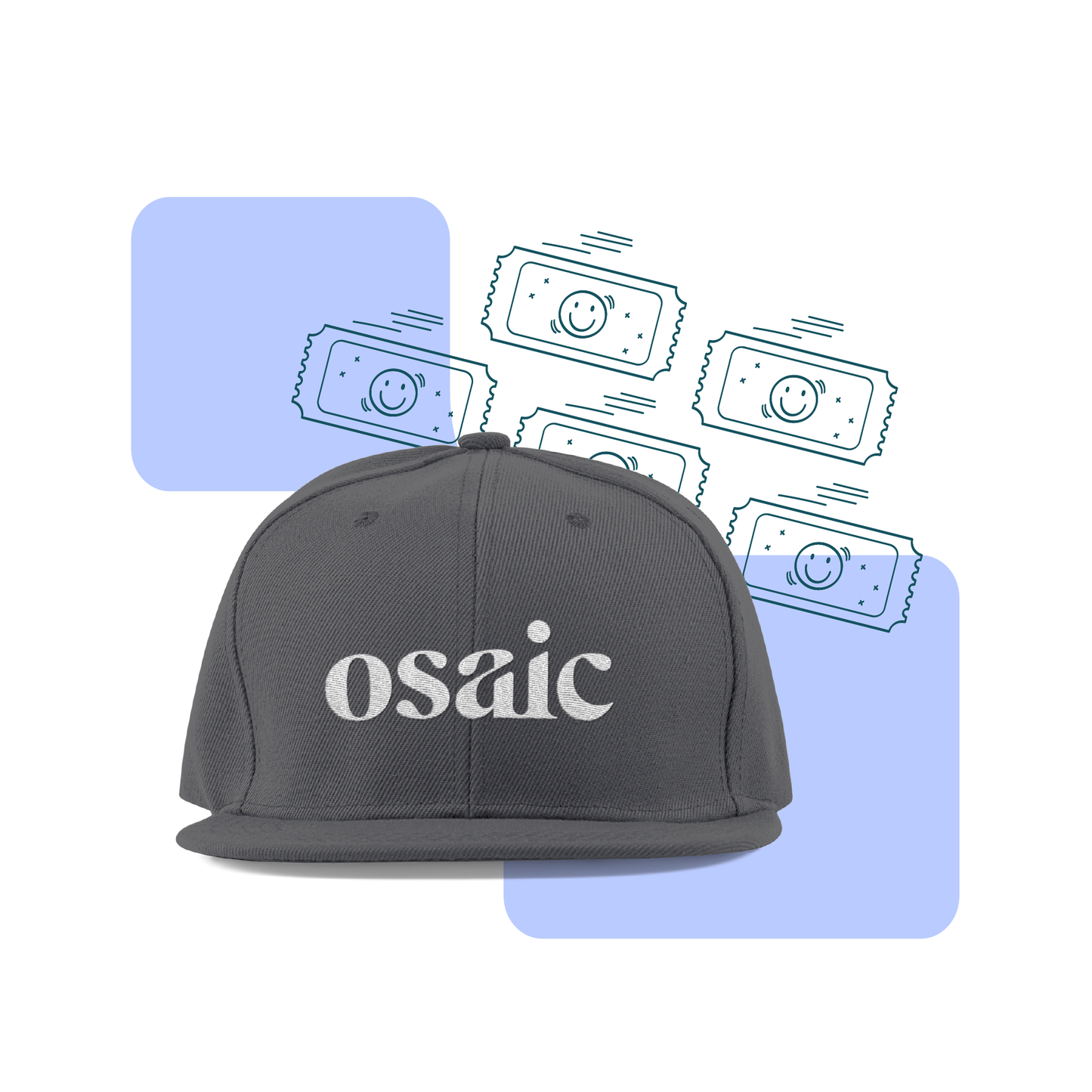 Gray Cap with Logo